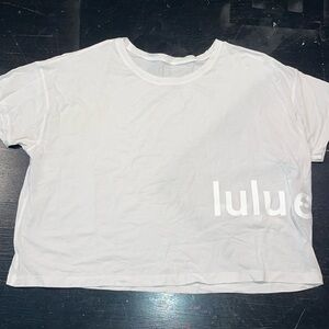 White all yours graphic tee Lululemon